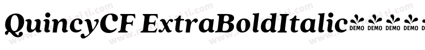 QuincyCF ExtraBoldItalic字体转换